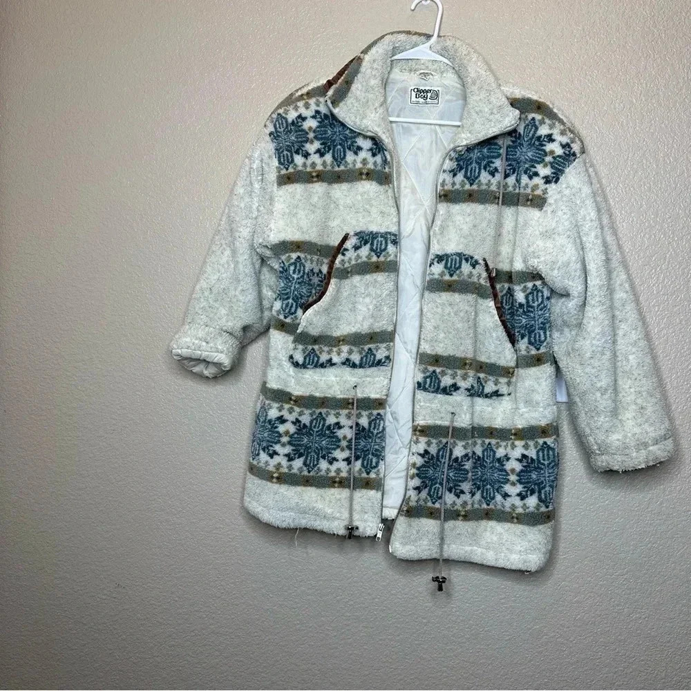 Vintage snowflake pattern jacket size small